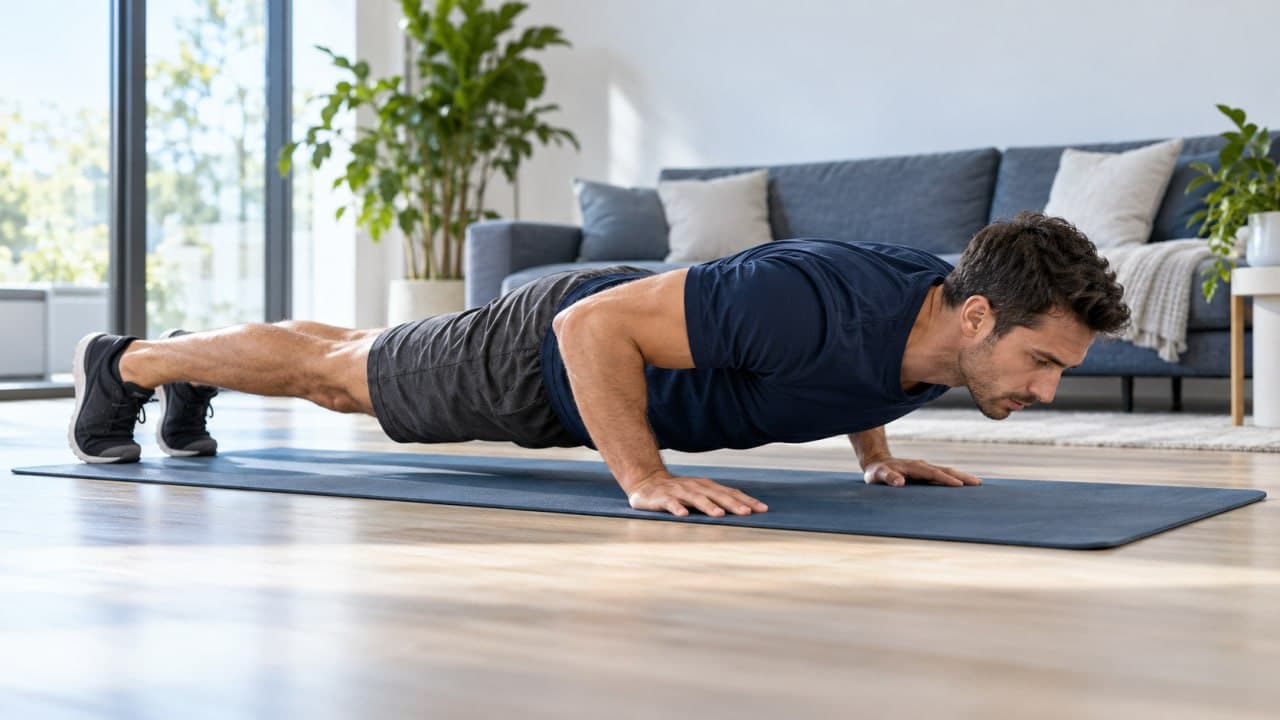 Grafik: Turnringe an einer Stange über einer Trainingsmatte