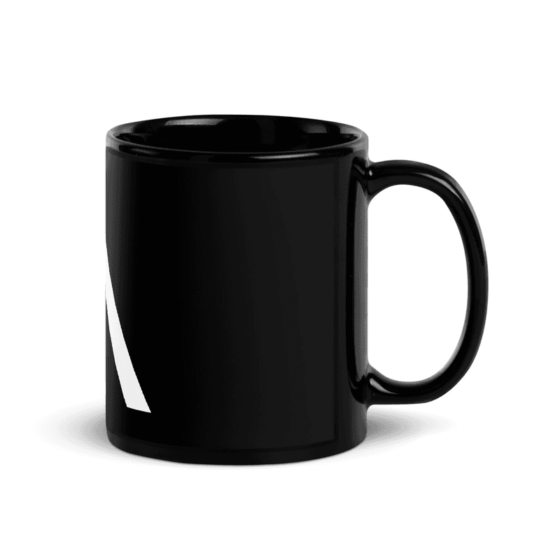 Black Glossy Mug – Black